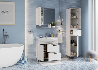 Напольная тумба под раковину Onika Веронэлла 107514 75см белый